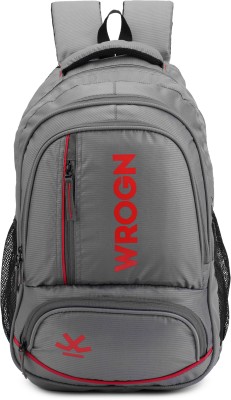 WROGN Spacy unisex backpack fits upto 16 Inches/college bag/school bag with Raincover 45 L Laptop Backpack(Grey)