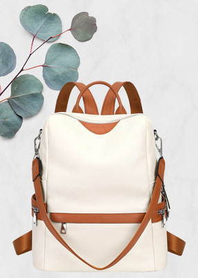 HouseOfCommon Women's Fashion Backpack Purses Multipurpose Design Handbags and Shoulder Bag 25 L Backpack(White)