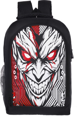 CAMBULAC Casual Waterproof Joker Printed Laptop Bag/Backpack for Men Office/College 25 L Laptop Backpack(Black)