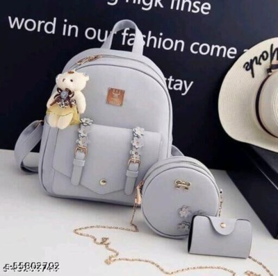 Cleto GREY_FLOWER130_16 5 L Backpack(Pink)