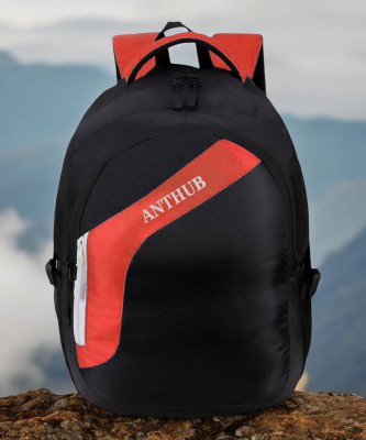 ANTHUB Compact Backpack for Men Women 30L Lightweight(1005) 30 L Laptop Backpack(Black, Red)