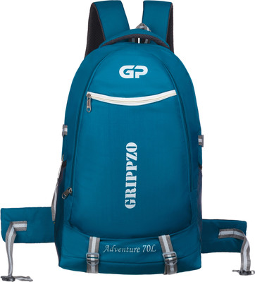 Grippzo Adventure Pro 70L Waterproof Rucksack for Hiking, Trekking & Travel 70 L Laptop Backpack(Blue)
