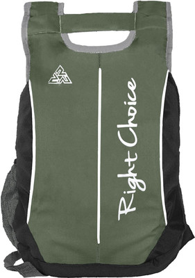 RIGHT CHOICE New (2210) black mehndi green stylish quality college school casual backpack bo 5 L Backpack(Green, Black)