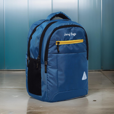 JairaJ regular size Laptop school bag college travell office bag with rain cover 40 L Backpack(Blue)
