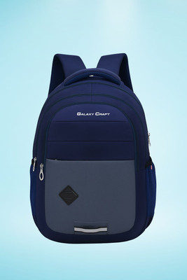 Galaxy Craft Casual Backpack for College Students – Lightweight & Trendy 30 L Laptop Backpack(Blue)