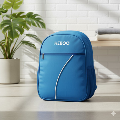 heboo with 3 Compartments, Dual Bottle Holders | Ideal for College, Office & School 35 L Laptop Backpack(Blue)