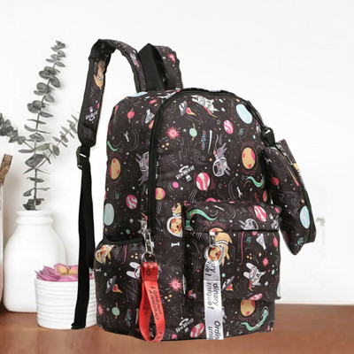 Nariox Laptop backpack for Men & Women | Unisex Backpack|College 15 L Laptop Backpack(Black)