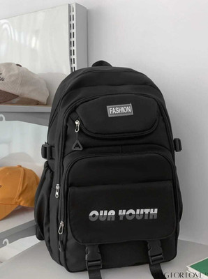 arisen Medium 30 L Backpack Student Backpack For School, Collage and Travel, (Black) 35 L Backpack(Black)