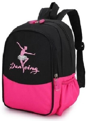 homenity Ballet Dance Backpacks for Girls Ballerina Duffel Bags School Backpack 3.5 L Backpack(Pink, Black)
