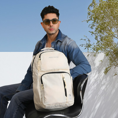 RED TAPE Beige Boys & Unisex Polyester Backpack | School, College & Office Bag 23 L Laptop Backpack(Beige)