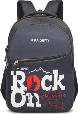 Priority Polyester Magnet 002 Printed College 30 L Backpack(Grey)