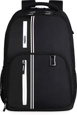 PAZZO 3 Compartment Premium Quality, Office/College/School Laptop Bag 45 L Laptop Backpack(Black, White)