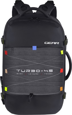 Gear Turbo Travel 45 L Laptop Backpack(Black)