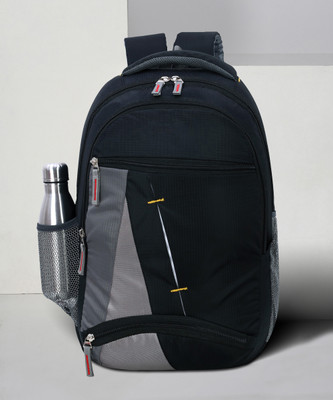 SPIRITED Laptop Backpack 1010 Medium Waterproof School Bag/College Bag/For Unisex 30 L Backpack(Black, Grey)