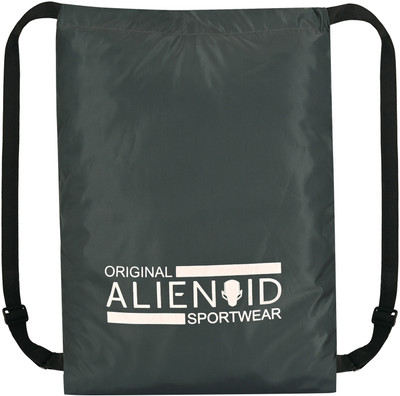 Alienoid Drawstring Sack with Adjustable Strap - Gym, Sports, Trekking & Travel Companion 12 L Backpack(Grey)