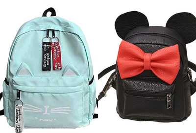 khatushyam collection A_CT_GRN_@_1 & MICKY BLACK GIRL BACKPACK_abc 30 L Backpack(Green, Black)