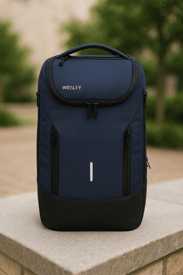 WESLEY Rover Pro Series Smart Anti-Theft Laptop Backpack With USB-A & C Type Charging 30 L Laptop Backpack(Blue)