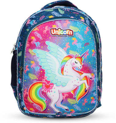 Baby Girl MAGIC UNICORN GIRL SCHOOL BACKPACK- STYLISH AND LIGHT WEIGHT 35 L Backpack(Blue)