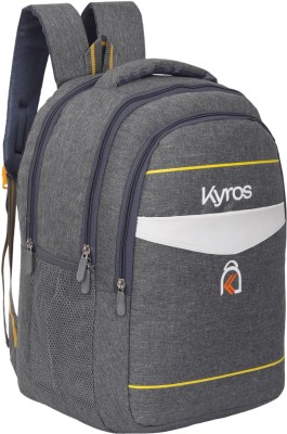 Kyros Casual Waterproof Laptop Backpack/Office Bag/School Bag/College Bag/Business Bag 35 L Laptop Backpack(Grey, White)