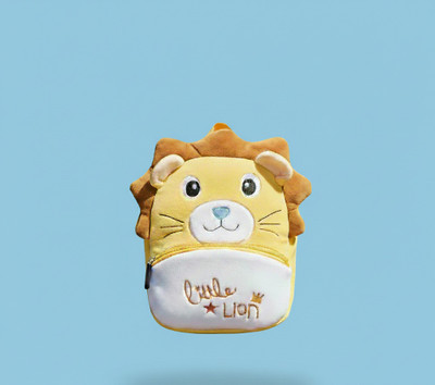 UDHNA Mane Event: Toddler Lion Backpack with Crown Embroidery 12 L Backpack(Yellow)
