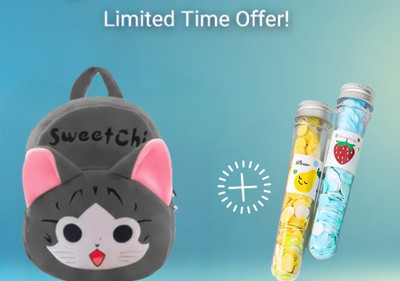 PRMart Combo of 2 (Swichi bagpack+ PaperSoap) Hurry Limited Stock 40 L Backpack(Pink, Grey)