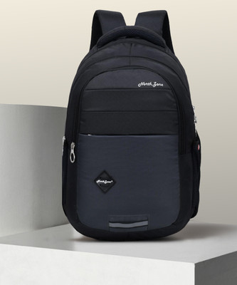 NorthZone Laptop Backpack With 3 Compartments Polyester Trendy Waterproof Travel Backpack 30 L Laptop Backpack(Black, Grey)