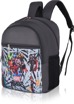 ZOBEX Latest Printed School Bag For Boys Unisex Kids Bag & Bagpacks For Girls 22 L Backpack(Grey)