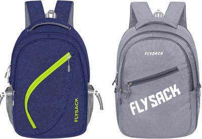 FLYSACK Everyday Versatile Casual Durable Stylish Multi-Purpose Classic Backpack 35 L Backpack(Blue, Grey)