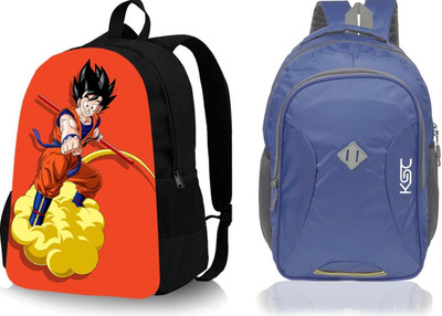 khatushyam collection A_GOKU_@@_3 & SCHLMAN-BLUE-1PC_abc 30 L Backpack(Black, Black)