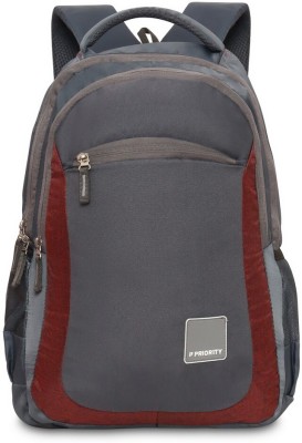 Priority 18 Inch Soild Grey Polyester College\Office 29 L Backpack(Grey)