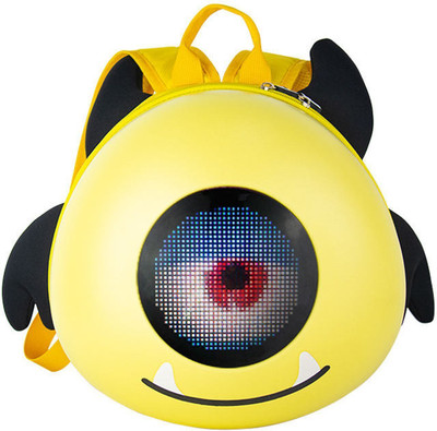loy Angel Eye Led Backpack 15 L Backpack(Yellow)