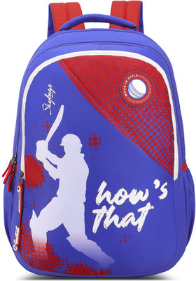 SKYBAGS Flow Casual Printed School Bag For Girls and Boys with Rain Cover 37.5 L Backpack(Blue)