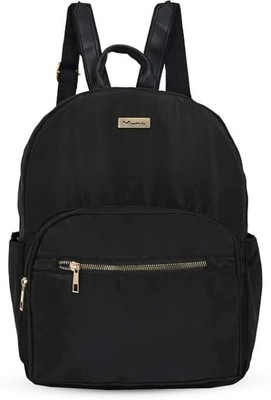 Nappmall Waterproof Backpack Black Color For College/School/Travelling/School/Picnic 25 L Backpack(Black)