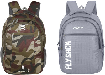 FLYSACK Everyday Versatile Casual Durable Stylish Multi-Purpose Classic Backpack 35 L Backpack(Multicolor, Grey)
