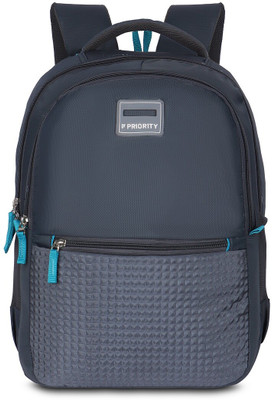 Priority 19 Inch Glorious 001 Solid College Grey 36 L Backpack(Grey)
