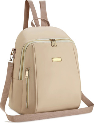 SKUGG Small 15L Black Backpack For College Trending Bag For Girls 15 L Backpack(Beige)