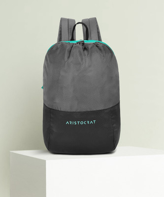 ARISTOCRAT Draw-Pack Grey 15 L Backpack(Grey)