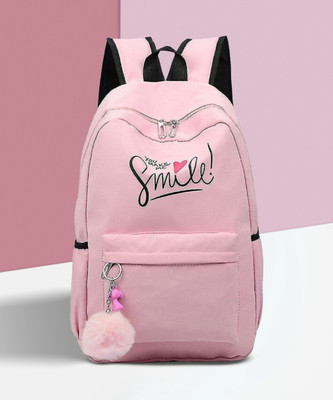 Shishtha SMILE-PRINT-1PC_8_17_ab 30 L Backpack(Pink)