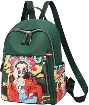 URBAN SKY Laptop Backpacks Casual College Designer Pockets 8 L Backpack(Green)