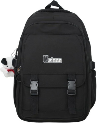 WALSON Trendy Kawaii Backpack For College or School Backpack | Standard Backpack 30 L Backpack(Black)