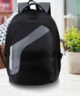 Trillium Compact Backpack for Men And Women 30L Light weight(1005) 30 L Laptop Backpack(Black, Grey)