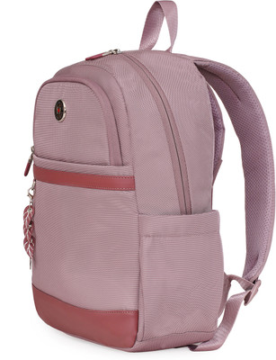 SWISS MILITARY OASIS Polyester Durable 15.4 Laptop Compartment for Travel and Office 15 L Laptop Backpack(Purple)