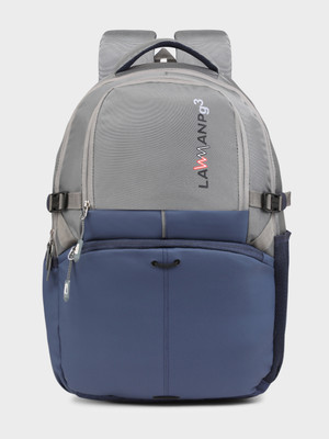 lawmanpg Casual Backpack 31 L Backpack(Grey, Blue)