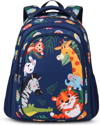 Frantic Waterproof Polyester 26 L School Backpack With Pencil/Staionery Pouch 26 L Backpack(Blue)