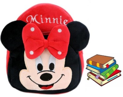 Bluemoon Super Soft Best Quality Plush Red Minnie Bag For Kids,Birthday Gifts,Picnic Bags 10 L Backpack(Black, Red)