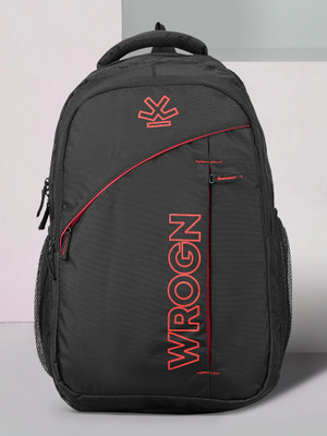 WROGN spacy unisex fits upto 16 Inches/college bag/school bag with Raincover 45 L Laptop Backpack(Black)