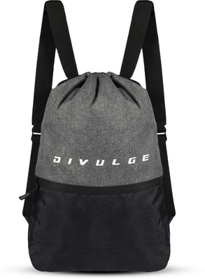 divulge Drawstring bags 18 L Backpack(Grey)