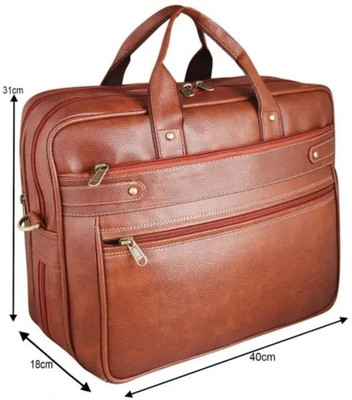 Treasurecraft Classic Messenger Bag for office,college,gym etc Waterproof Laptop Sleeve/Cover 40 L Laptop Backpack(Brown)