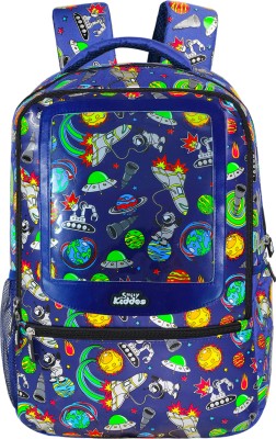 smily kiddos 17 inch backpack Space theme 15 L Backpack(Blue)