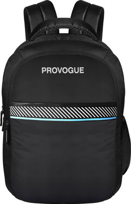 PROVOGUE Unisex Black Solid Backpack 30 L Backpack(Black)